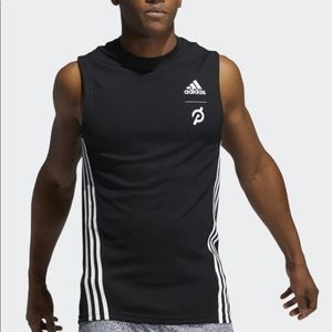 ADIDAS X PELOTON 3-STRIPES SLEEVELESS TOP